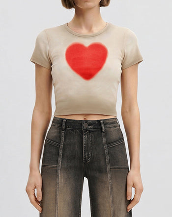 T-shirt The Shrunken Faded Love - Avena