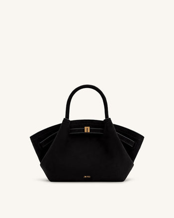 Hana Mini Borsa a Tracolla in Finta Pelle Scamosciata - Nero