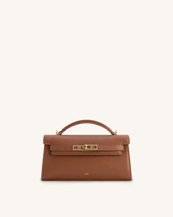 Noor Borsa con Manico Superiore - Marrone