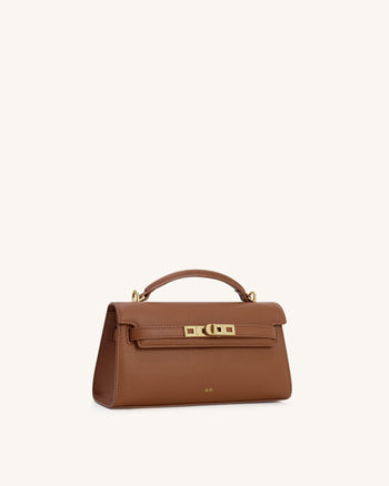 Noor Borsa con Manico Superiore - Marrone
