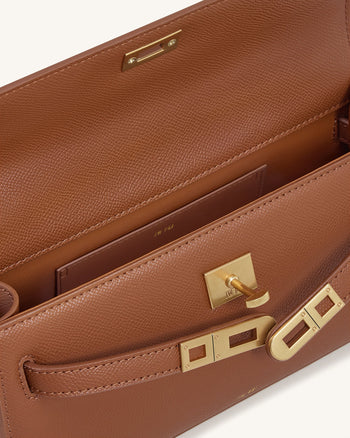 Noor Borsa con Manico Superiore - Marrone