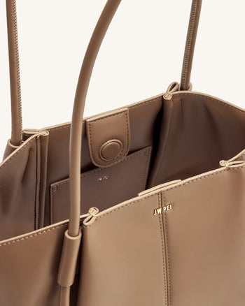 Nala Borsa Tote Ampia - Marrone Argilla