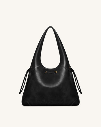 Celandra Borsa hobo con coulisse - Nero