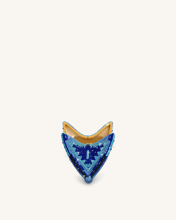 Paisley Pochette farfalla cristallo - Blu
