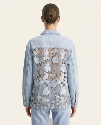 Camicia in denim The Double Agent - Azzurro