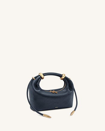 Ellie Borsa a mano con anello in metallo - Navy