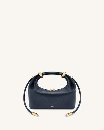 Ellie Borsa a mano con anello in metallo - Navy