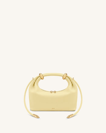 Ellie Borsa a mano con anello in metallo - Giallo limone