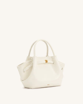 Hana Mini borsa tote - Bianco sporco