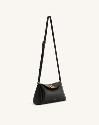 Greta Borsa a tracolla con chiusura a rotazione - Nero