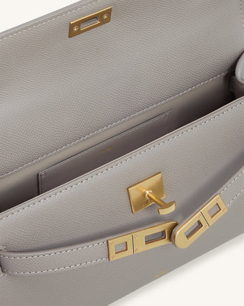 Noor Borsa con Manico Superiore - Grigio Elefante