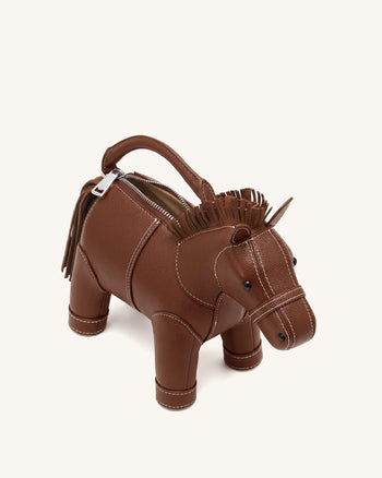 Harper Borsa a mano con cavallo - Marrone