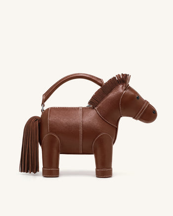 Harper Borsa a mano con cavallo - Marrone