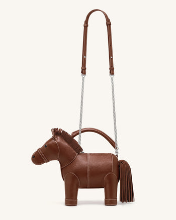 Harper Borsa a mano con cavallo - Marrone