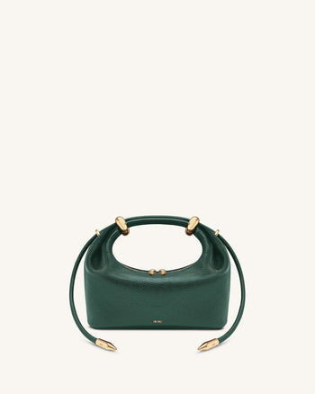 Ellie Borsa a mano con anello in metallo - Verde bosco