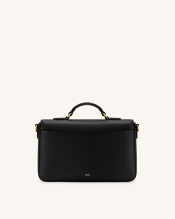 Mirelle Borsa satchel martellata con manico superiore - Nero