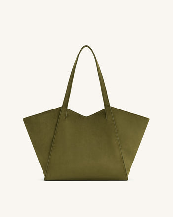 Kiana Borsa Tote a Grande Capacità - Verde Oliva Scuro