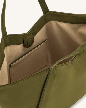 Kiana Borsa Tote a Grande Capacità - Verde Oliva Scuro