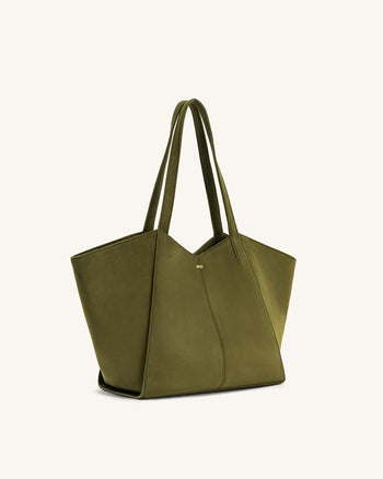 Kiana Borsa Tote a Grande Capacità - Verde Oliva Scuro