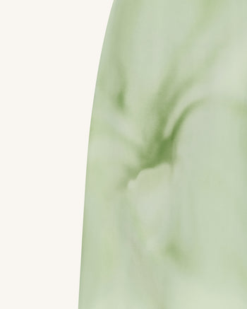 Abito maxi senza spalline con stampa floreale ad acquerello - Verde