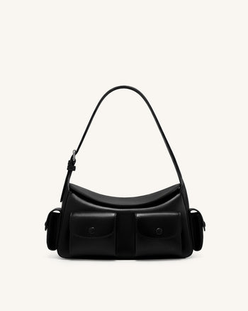 Corinne Borsa a spalla multi-tasca - Nero