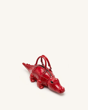 Jayden Borsa a mano stravagante a coccodrillo - Rosso