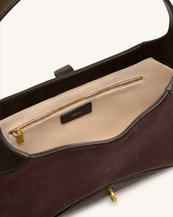 Juliette Borsa a spalla East-West con ciondolo a chiave - Marrone scuro