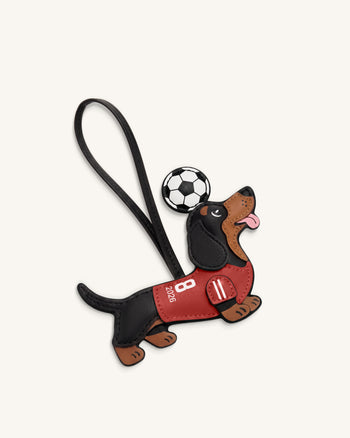 Ciondolo Borsa Maglia da Calcio Bassotto Coppa del Mondo - Rossa
