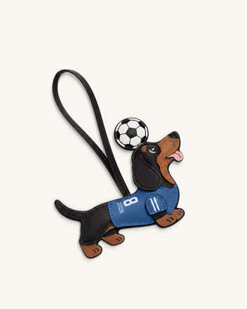 Ciondolo Borsa Maglia da Calcio Bassotto Coppa del Mondo - Blu