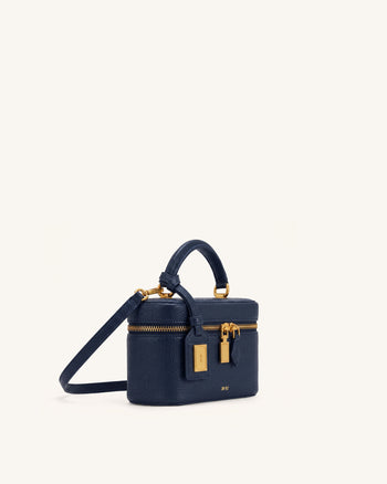 Cleo Borsa a mano a scatola - Blu navy