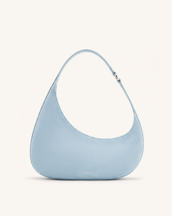 Harlee Borsa a spalla in finta pelle scamosciata - Blu nebbia