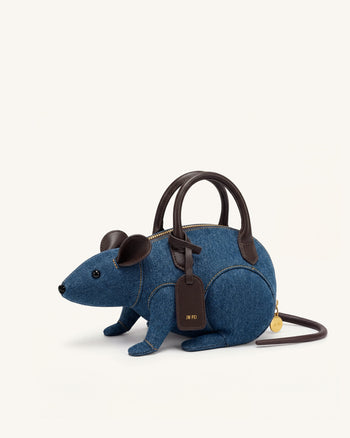 Mia Borsa a mano Mouse - Denim blu