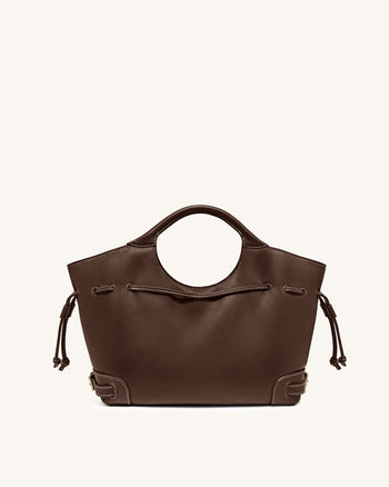 Virelle Borsa tote con coulisse - Marrone