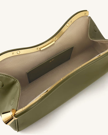 Naomi Borsa a tracolla curva - Verde oliva