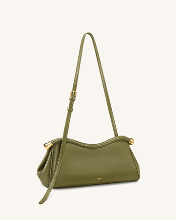 Naomi Borsa a tracolla curva - Verde oliva