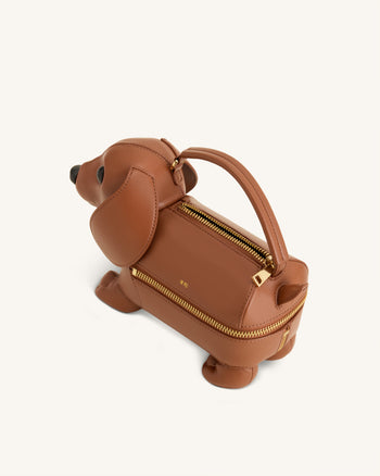 Emilia Borsa a forma di cane - Marrone