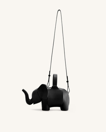 Claire Borsa a mano a forma di elefante - Nero