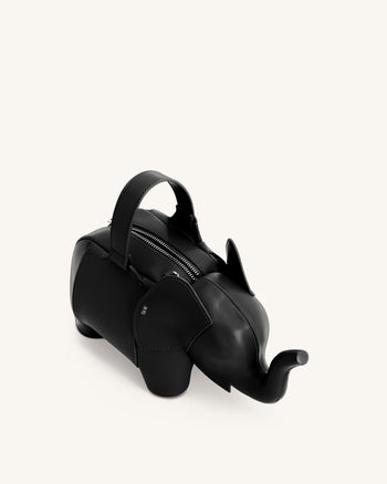 Claire Borsa a mano a forma di elefante - Nero