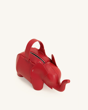 Claire Borsa a mano a forma di elefante - Rosso