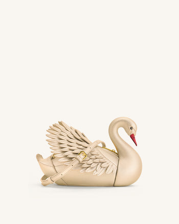 Alani Borsa a Tracolla a Forma di Cigno - Oro