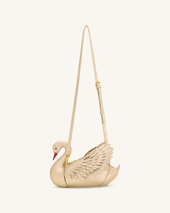 Alani Borsa a Tracolla a Forma di Cigno - Oro