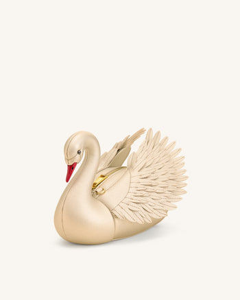 Alani Borsa a Tracolla a Forma di Cigno - Oro