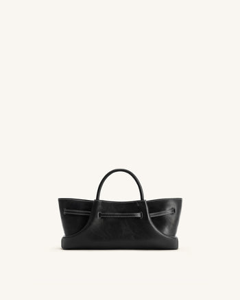 Maeve Borsa Tote con Charm Metallico a Forma di Bassotto - Nero