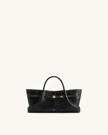 Maeve Borsa Tote con Charm Metallico a Forma di Bassotto - Nero