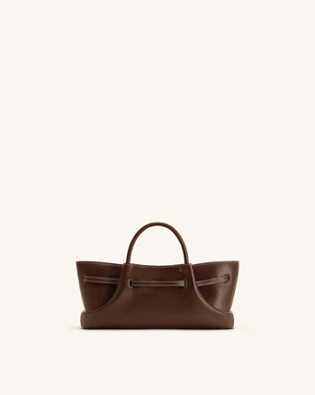 Maeve Borsa a Spalla con Charm in Metallo Bassotto - Marrone Scuro