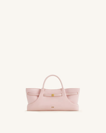 Maeve Borsa shopper in ecopelle scamosciata con ciondolo a bassotto in metallo - Rosa
