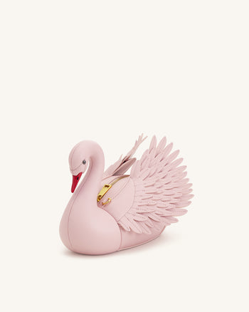 Alani Borsa a Tracolla a Forma di Cigno - Rosa Chiaro