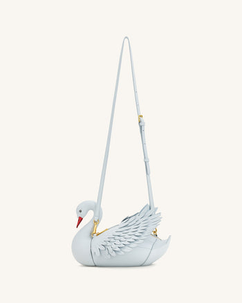 Alani Borsa a Tracolla a Forma di Cigno - Azzurro Chiaro