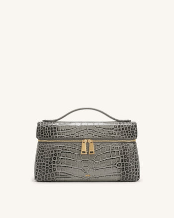 Thea Borsa a mano - Grigio effetto coccodrillo