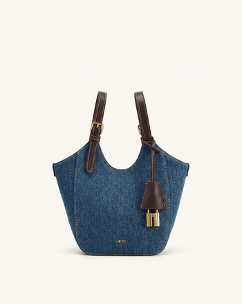 Ines Borsa tote - Denim blu